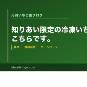知りあい限定の冷凍いちご販売ページはこちらです。 - 記事サムネイル