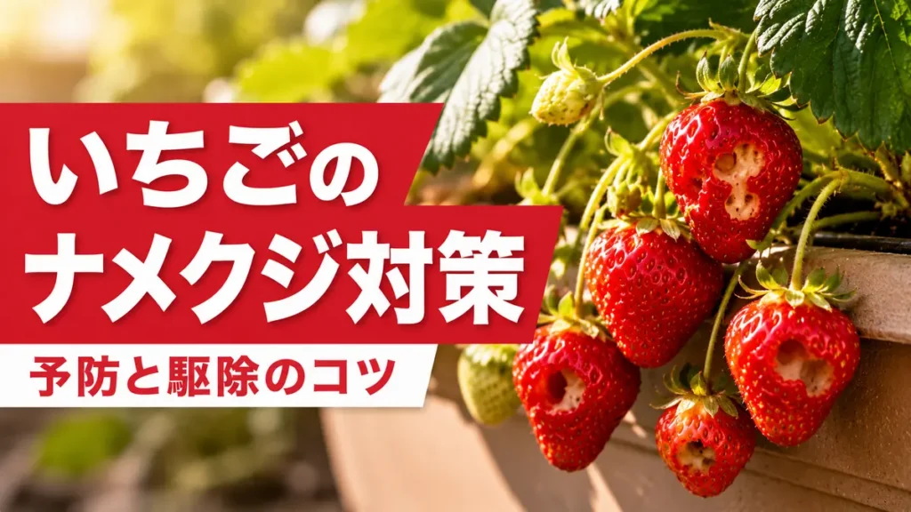 いちごのナメクジ対策｜予防と駆除のコツのサムネイル