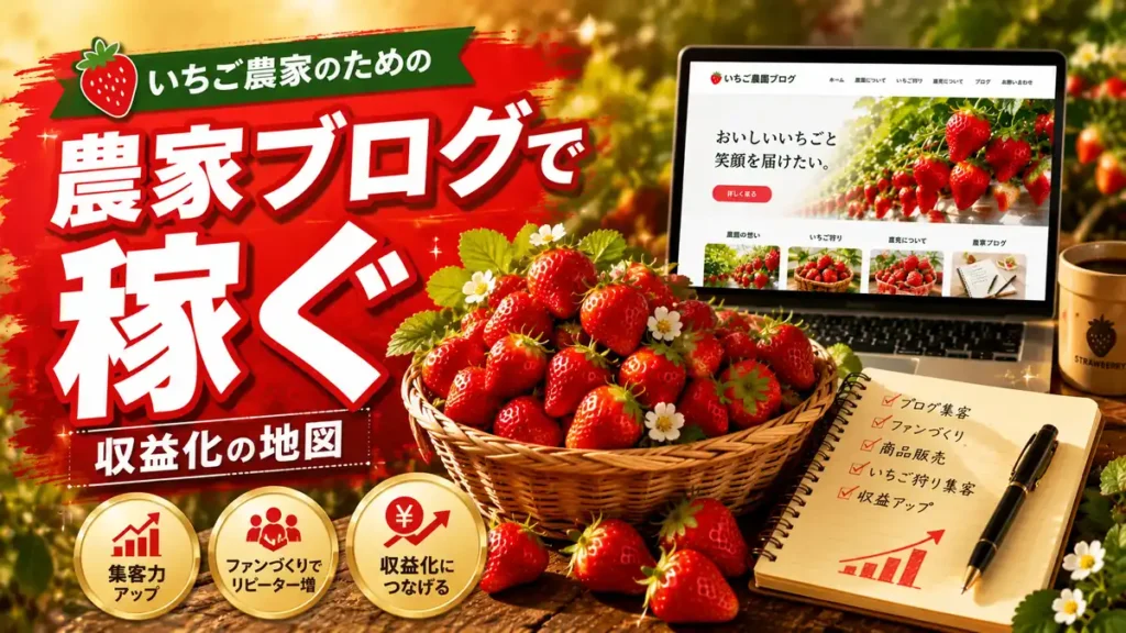 農家ブログの収益化方法のサムネイル