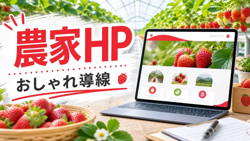 農家ホームページをおしゃれに見せるコツのアイキャッチ