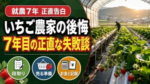 いちご農家で失敗したこと・後悔のアイキャッチ